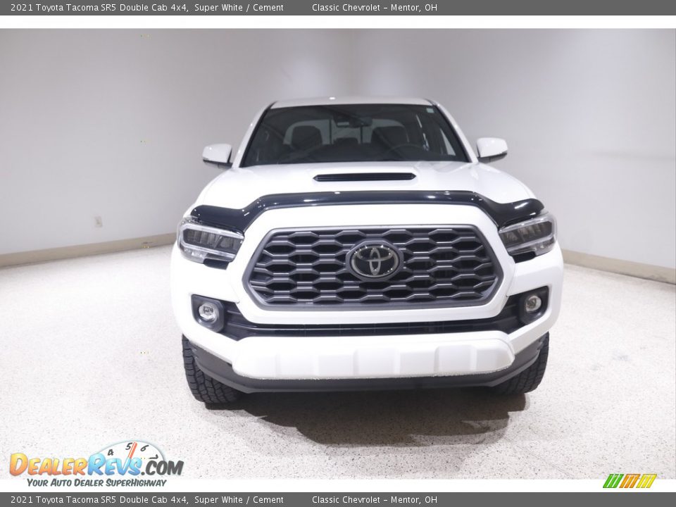 2021 Toyota Tacoma SR5 Double Cab 4x4 Super White / Cement Photo #2