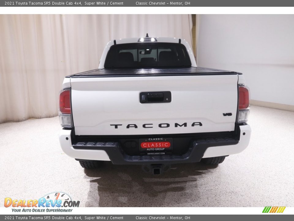 2021 Toyota Tacoma SR5 Double Cab 4x4 Super White / Cement Photo #17