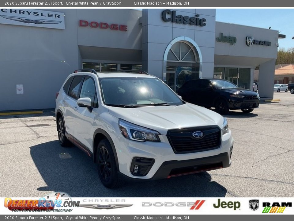 2020 Subaru Forester 2.5i Sport Crystal White Pearl / Gray Sport Photo #1