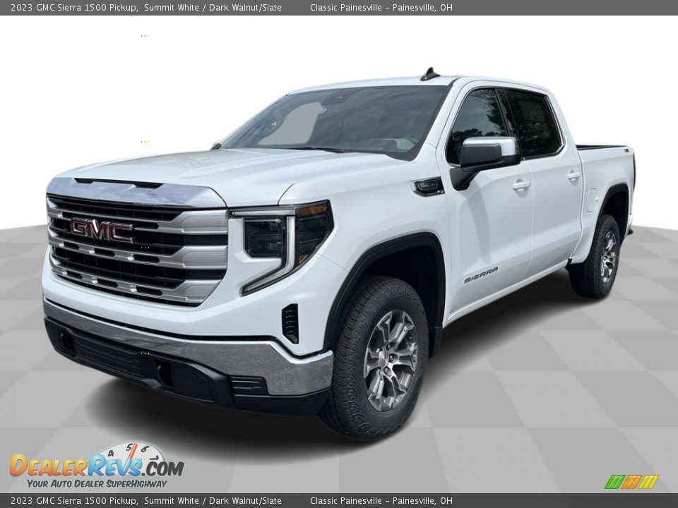 2023 GMC Sierra 1500 Pickup Summit White / Dark Walnut/Slate Photo #1