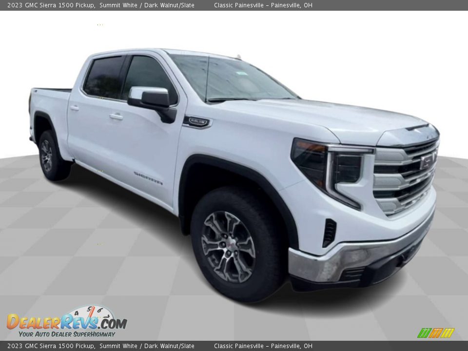 2023 GMC Sierra 1500 Pickup Summit White / Dark Walnut/Slate Photo #2