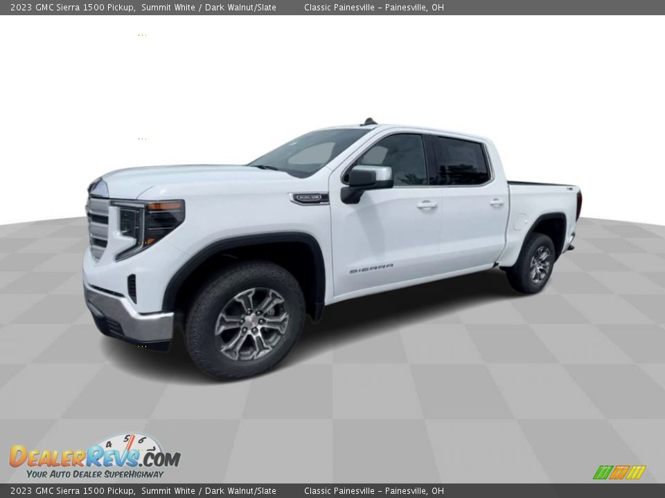 2023 GMC Sierra 1500 Pickup Summit White / Dark Walnut/Slate Photo #4