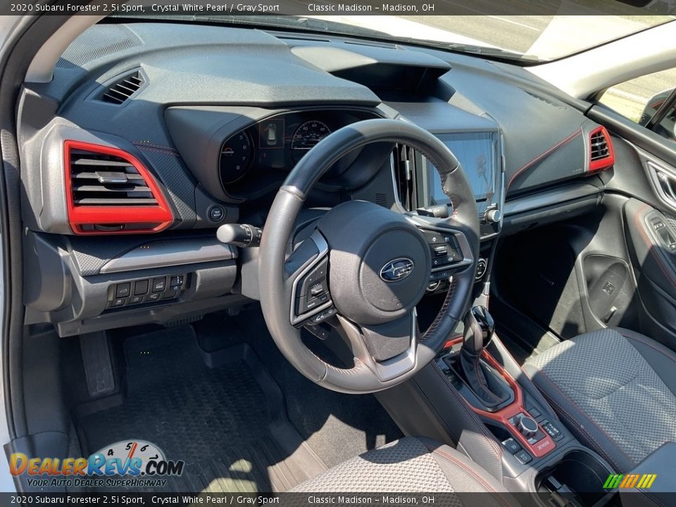 2020 Subaru Forester 2.5i Sport Crystal White Pearl / Gray Sport Photo #5