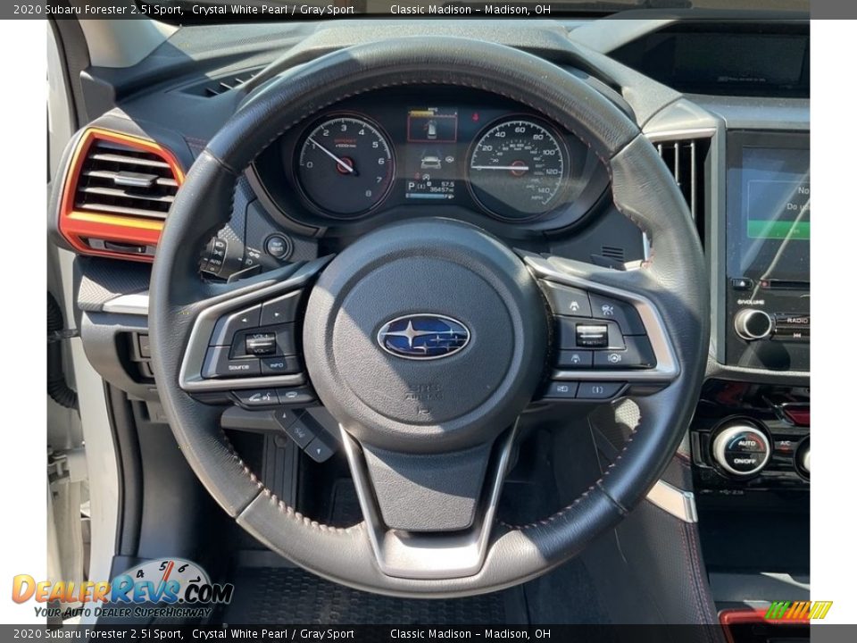 2020 Subaru Forester 2.5i Sport Crystal White Pearl / Gray Sport Photo #6
