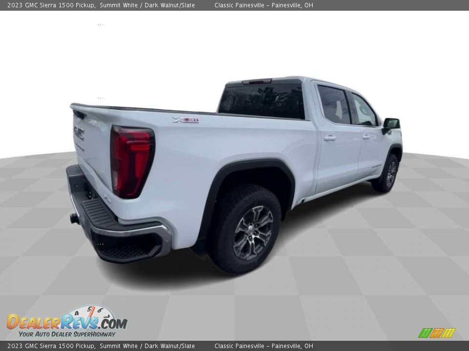 2023 GMC Sierra 1500 Pickup Summit White / Dark Walnut/Slate Photo #8