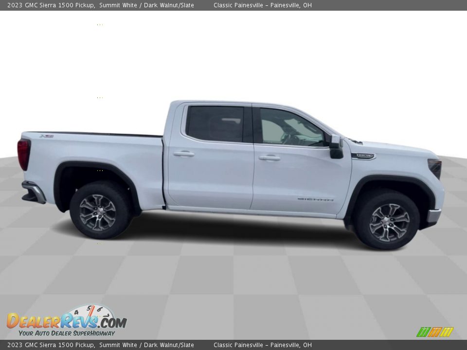 2023 GMC Sierra 1500 Pickup Summit White / Dark Walnut/Slate Photo #9