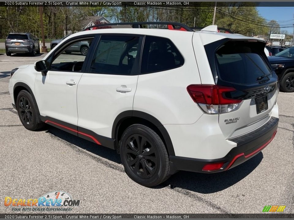 2020 Subaru Forester 2.5i Sport Crystal White Pearl / Gray Sport Photo #10