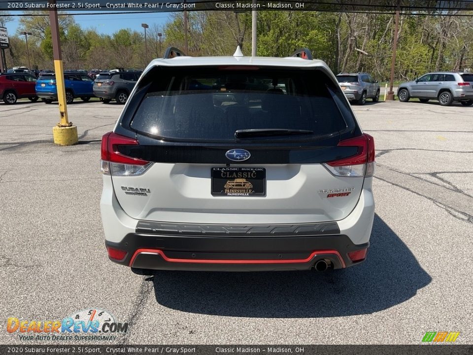 2020 Subaru Forester 2.5i Sport Crystal White Pearl / Gray Sport Photo #11