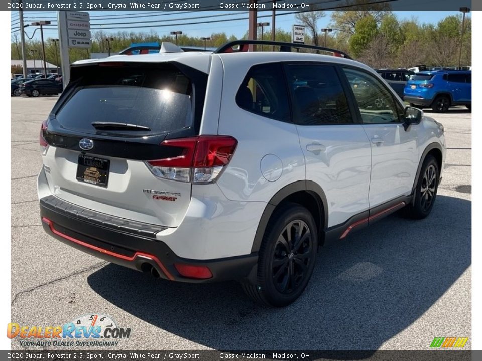 2020 Subaru Forester 2.5i Sport Crystal White Pearl / Gray Sport Photo #12