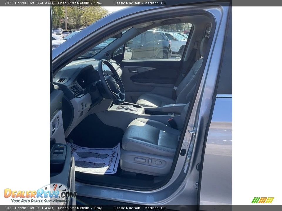2021 Honda Pilot EX-L AWD Lunar Silver Metallic / Gray Photo #2