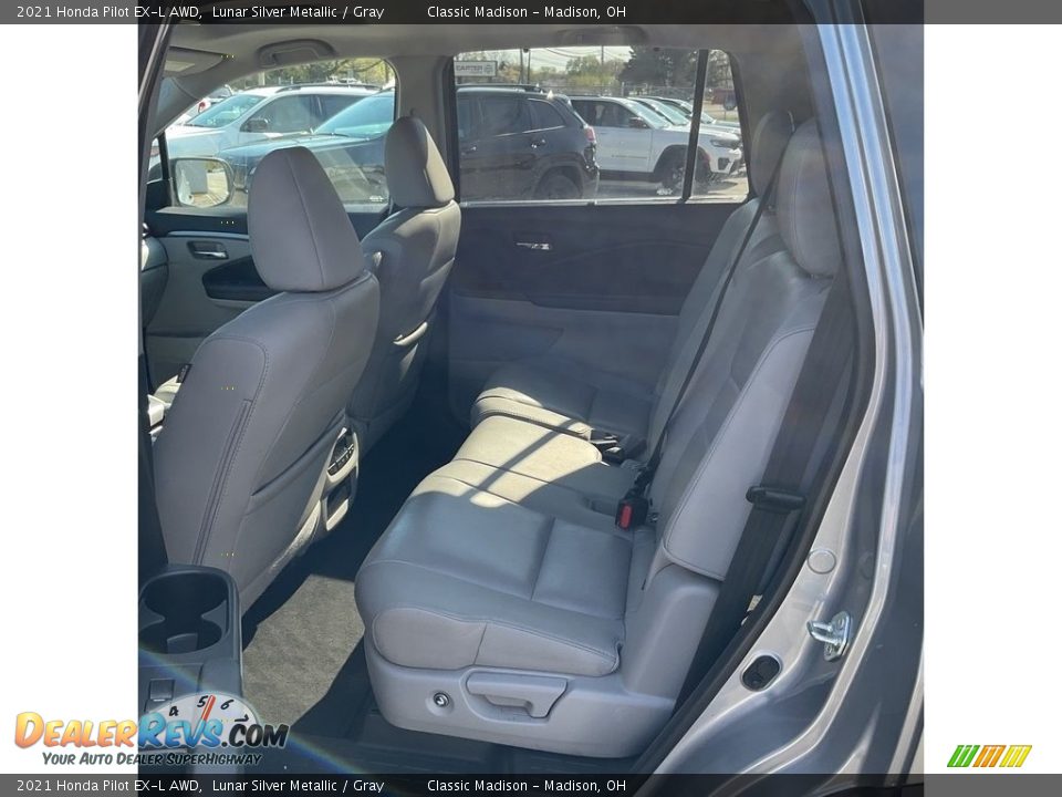 2021 Honda Pilot EX-L AWD Lunar Silver Metallic / Gray Photo #3