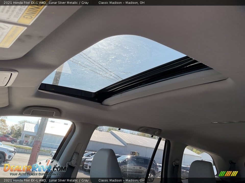 2021 Honda Pilot EX-L AWD Lunar Silver Metallic / Gray Photo #5