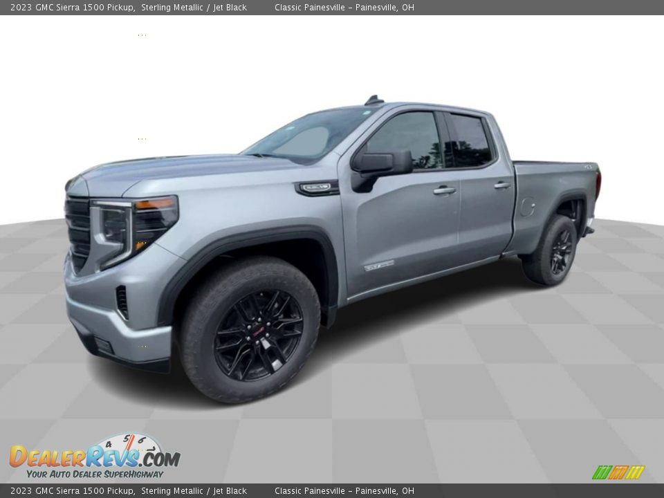 2023 GMC Sierra 1500 Pickup Sterling Metallic / Jet Black Photo #4