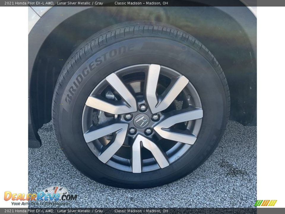 2021 Honda Pilot EX-L AWD Lunar Silver Metallic / Gray Photo #16