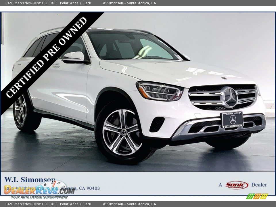 2020 Mercedes-Benz GLC 300 Polar White / Black Photo #1