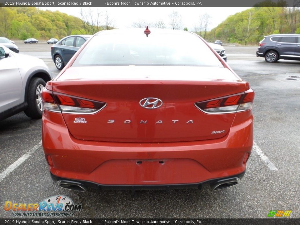 2019 Hyundai Sonata Sport Scarlet Red / Black Photo #3