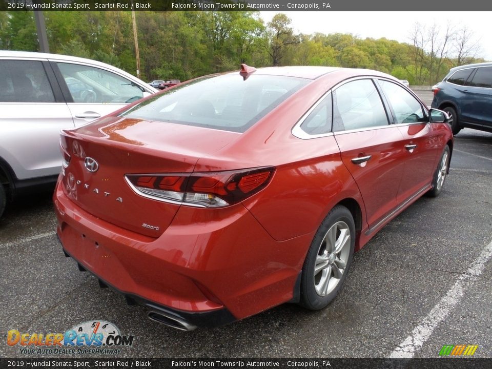 2019 Hyundai Sonata Sport Scarlet Red / Black Photo #4