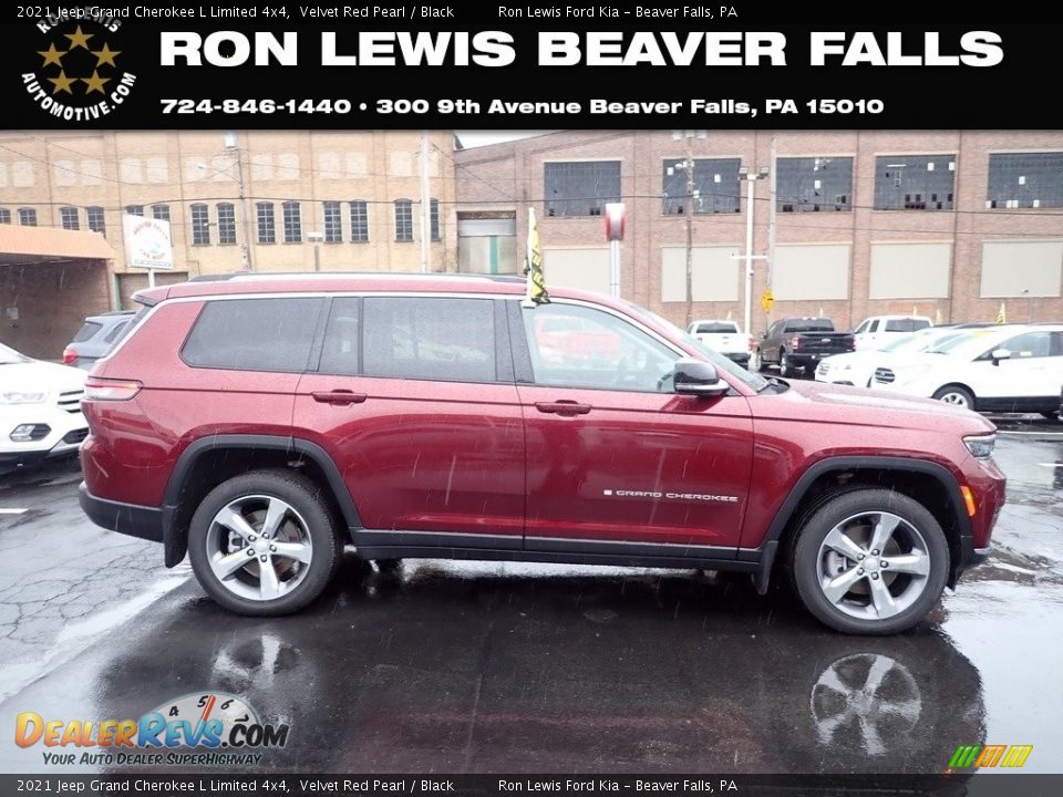 2021 Jeep Grand Cherokee L Limited 4x4 Velvet Red Pearl / Black Photo #1