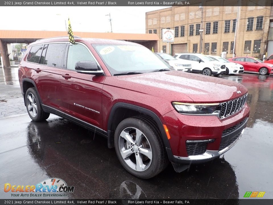 2021 Jeep Grand Cherokee L Limited 4x4 Velvet Red Pearl / Black Photo #2