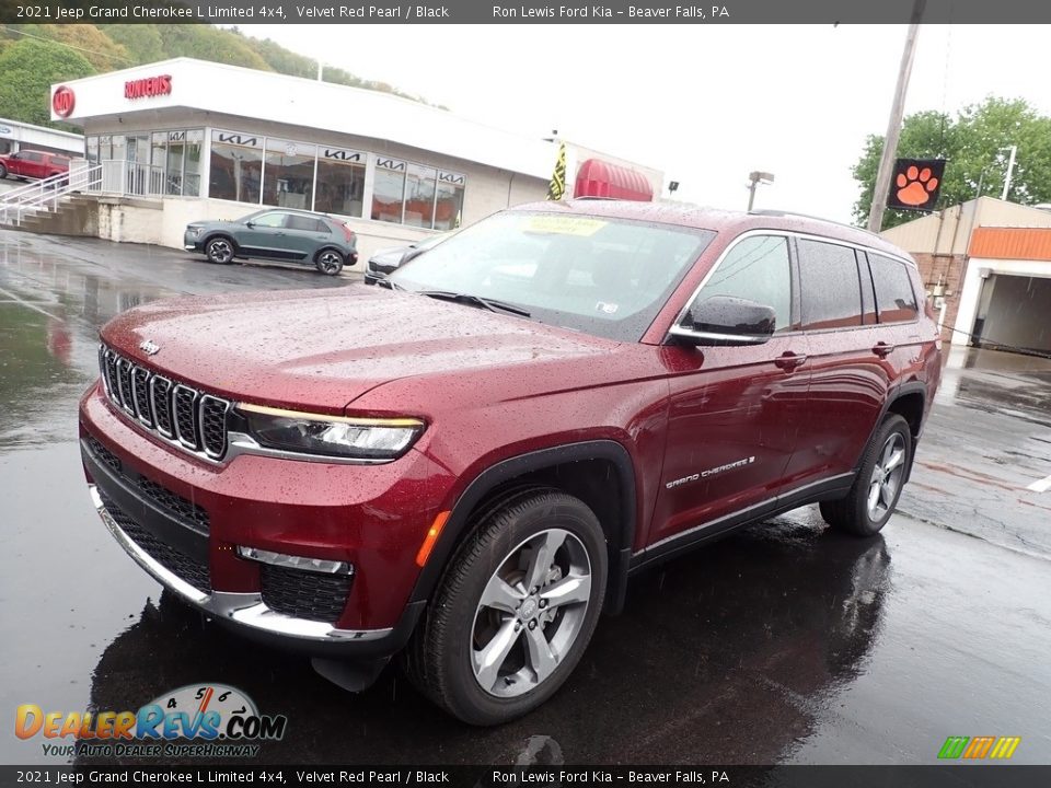 2021 Jeep Grand Cherokee L Limited 4x4 Velvet Red Pearl / Black Photo #4