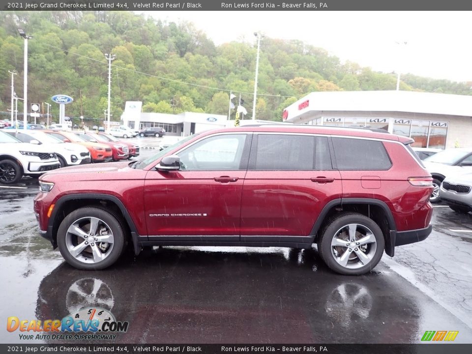 2021 Jeep Grand Cherokee L Limited 4x4 Velvet Red Pearl / Black Photo #5