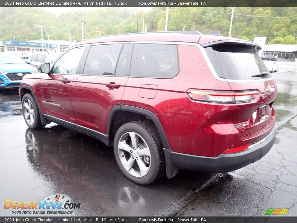 2021 Jeep Grand Cherokee L Limited 4x4 Velvet Red Pearl / Black Photo #6