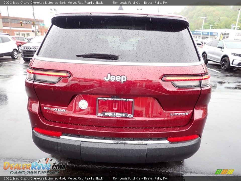 2021 Jeep Grand Cherokee L Limited 4x4 Velvet Red Pearl / Black Photo #7