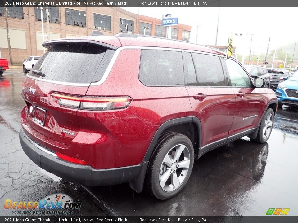 2021 Jeep Grand Cherokee L Limited 4x4 Velvet Red Pearl / Black Photo #8