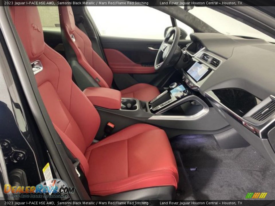 Mars Red/Flame Red Stitching Interior - 2023 Jaguar I-PACE HSE AWD Photo #3
