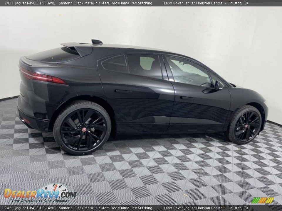 2023 Jaguar I-PACE HSE AWD Santorini Black Metallic / Mars Red/Flame Red Stitching Photo #11