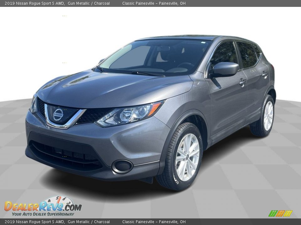 2019 Nissan Rogue Sport S AWD Gun Metallic / Charcoal Photo #1