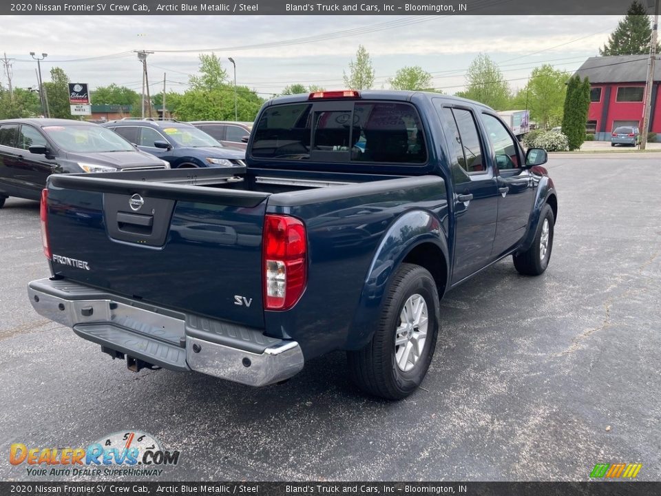 2020 Nissan Frontier SV Crew Cab Arctic Blue Metallic / Steel Photo #7