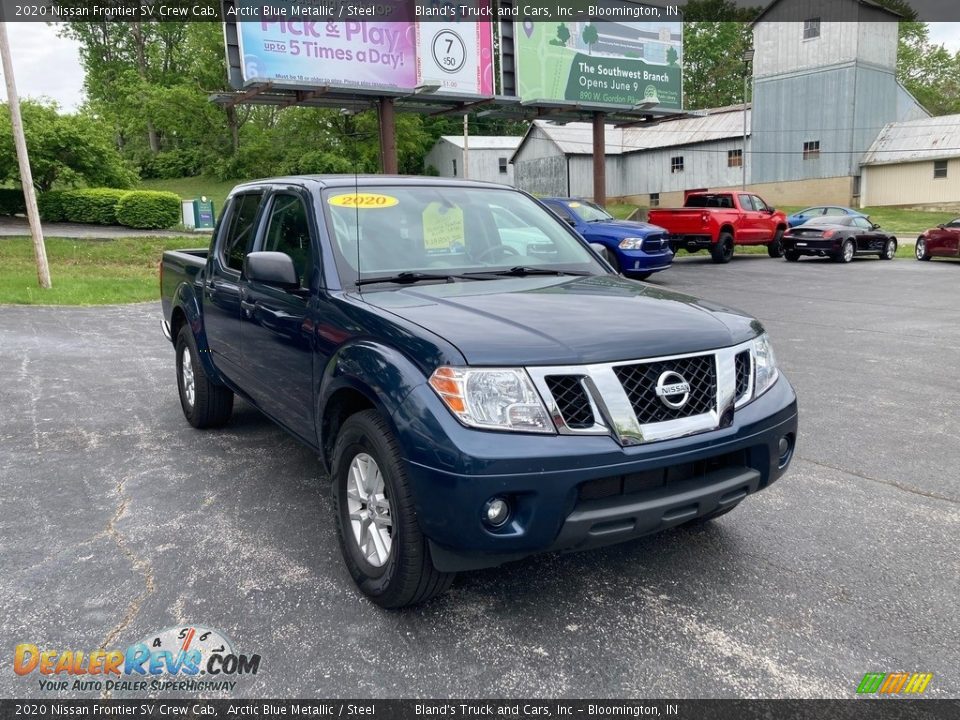 2020 Nissan Frontier SV Crew Cab Arctic Blue Metallic / Steel Photo #8