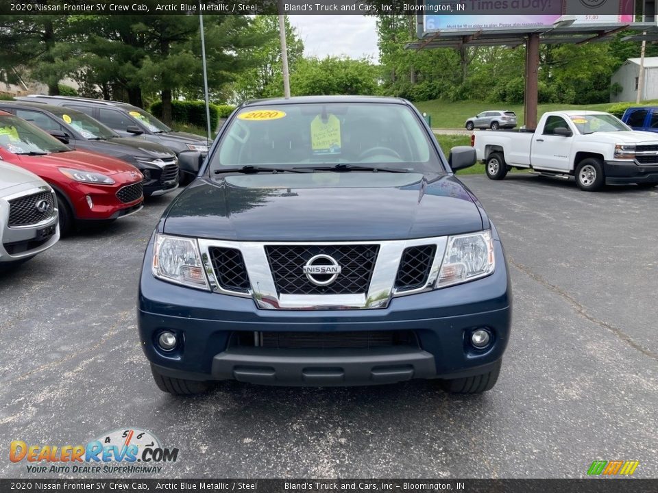 2020 Nissan Frontier SV Crew Cab Arctic Blue Metallic / Steel Photo #9