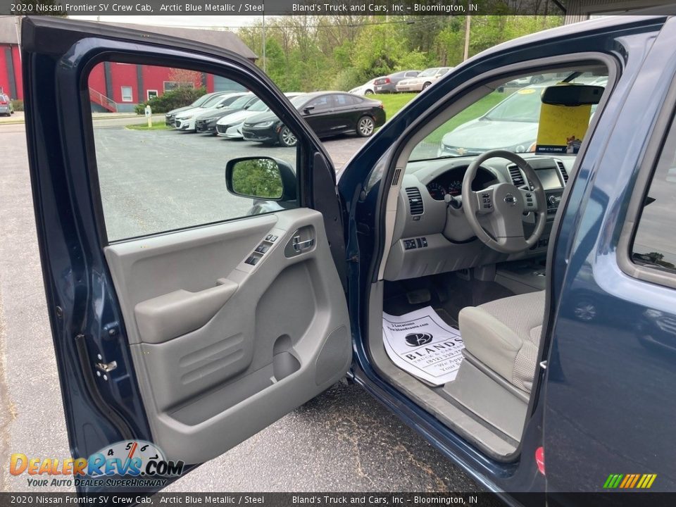 2020 Nissan Frontier SV Crew Cab Arctic Blue Metallic / Steel Photo #10