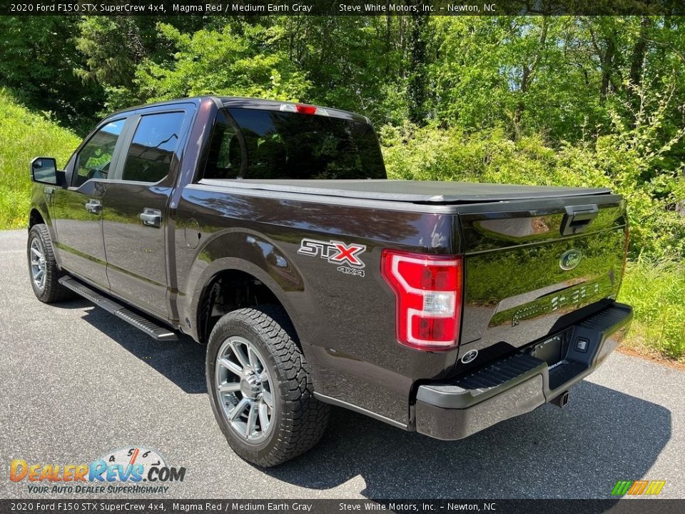 2020 Ford F150 STX SuperCrew 4x4 Magma Red / Medium Earth Gray Photo #12