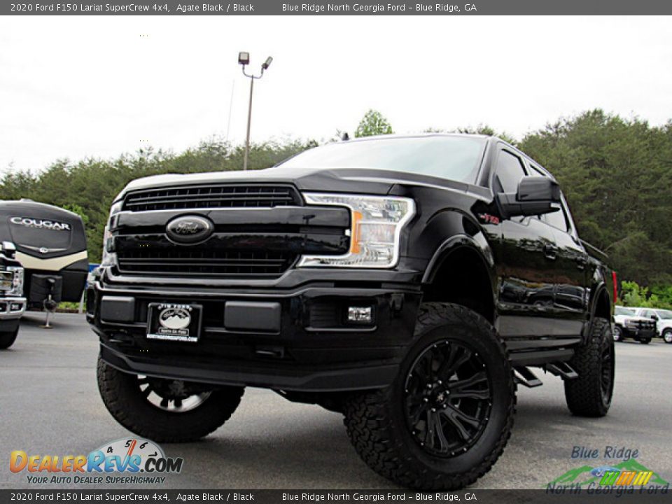 2020 Ford F150 Lariat SuperCrew 4x4 Agate Black / Black Photo #1