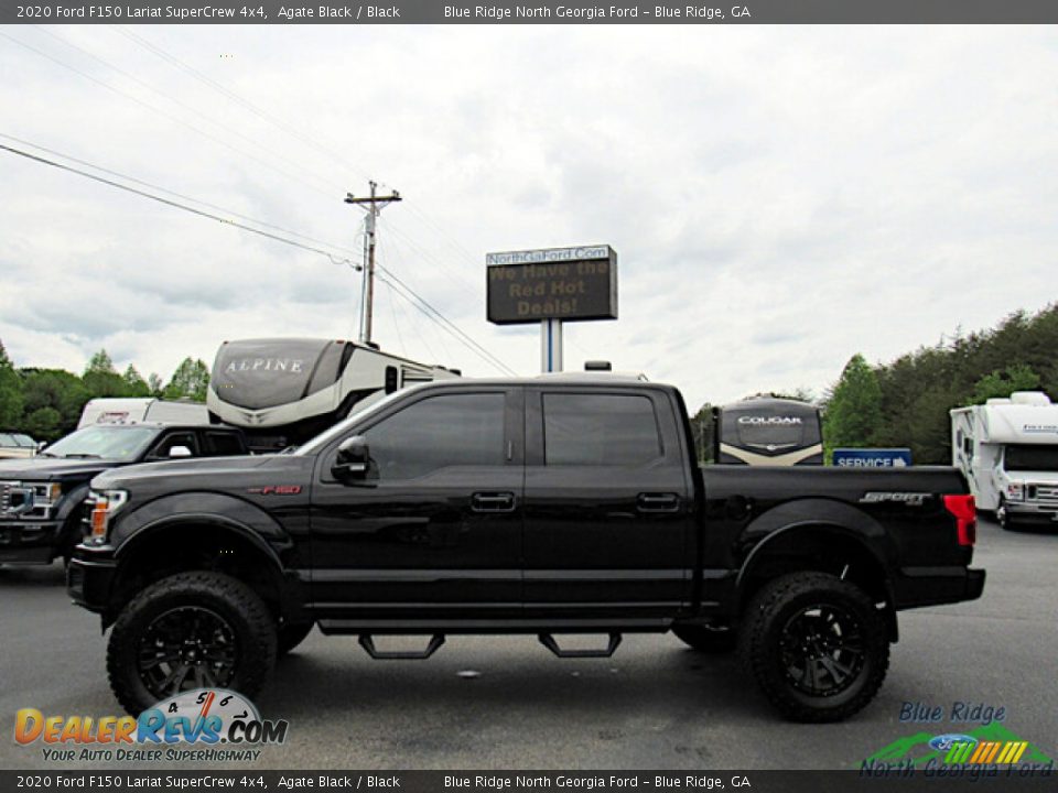 2020 Ford F150 Lariat SuperCrew 4x4 Agate Black / Black Photo #2