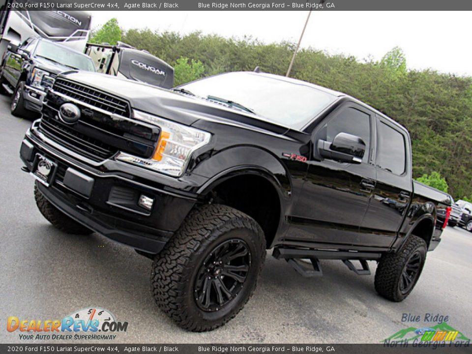 2020 Ford F150 Lariat SuperCrew 4x4 Agate Black / Black Photo #29