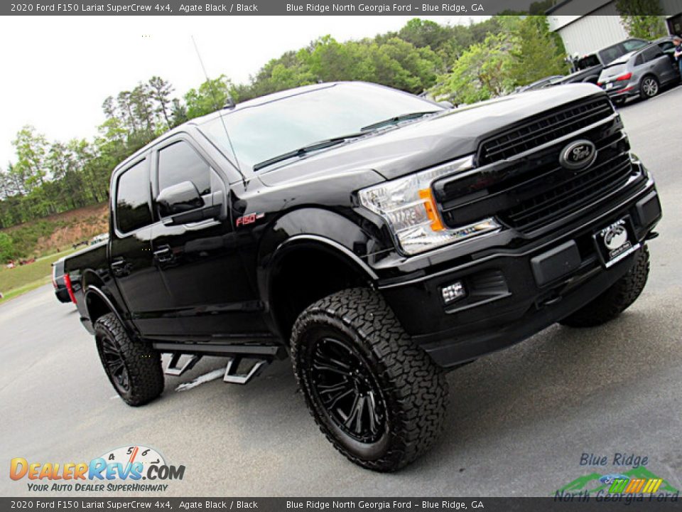 2020 Ford F150 Lariat SuperCrew 4x4 Agate Black / Black Photo #30