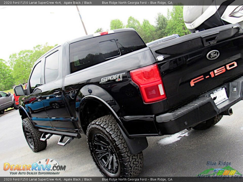 2020 Ford F150 Lariat SuperCrew 4x4 Agate Black / Black Photo #32