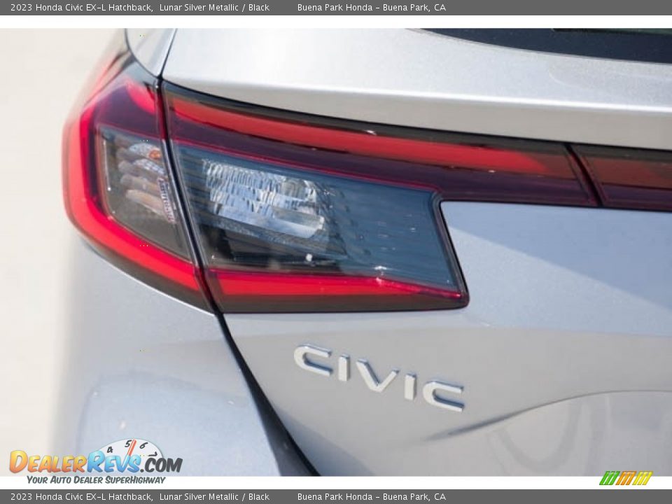 2023 Honda Civic EX-L Hatchback Lunar Silver Metallic / Black Photo #6