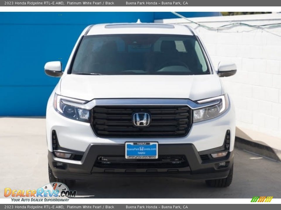 2023 Honda Ridgeline RTL-E AWD Platinum White Pearl / Black Photo #3