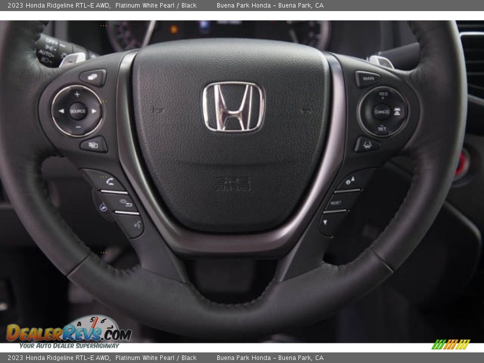 2023 Honda Ridgeline RTL-E AWD Steering Wheel Photo #21