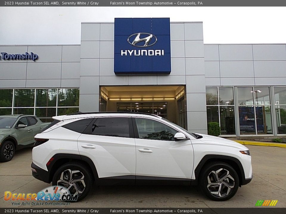 2023 Hyundai Tucson SEL AWD Serenity White / Gray Photo #1
