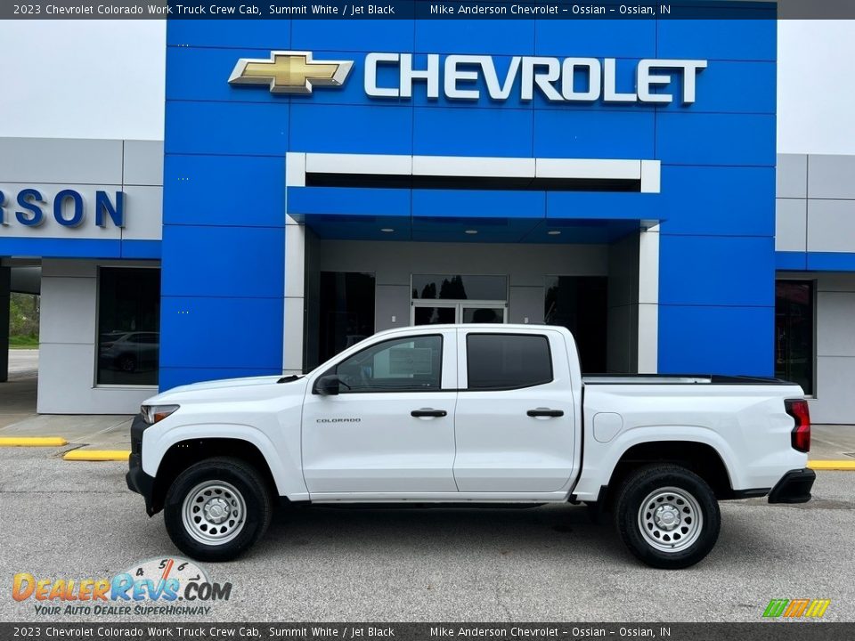 Summit White 2023 Chevrolet Colorado Work Truck Crew Cab Photo #1