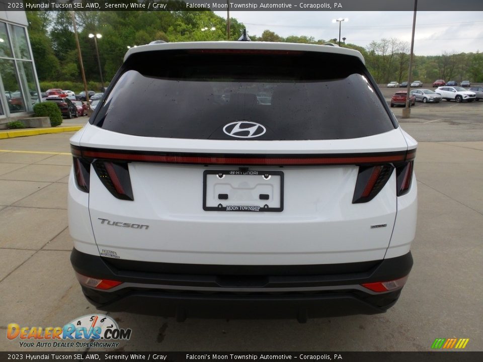 2023 Hyundai Tucson SEL AWD Serenity White / Gray Photo #3