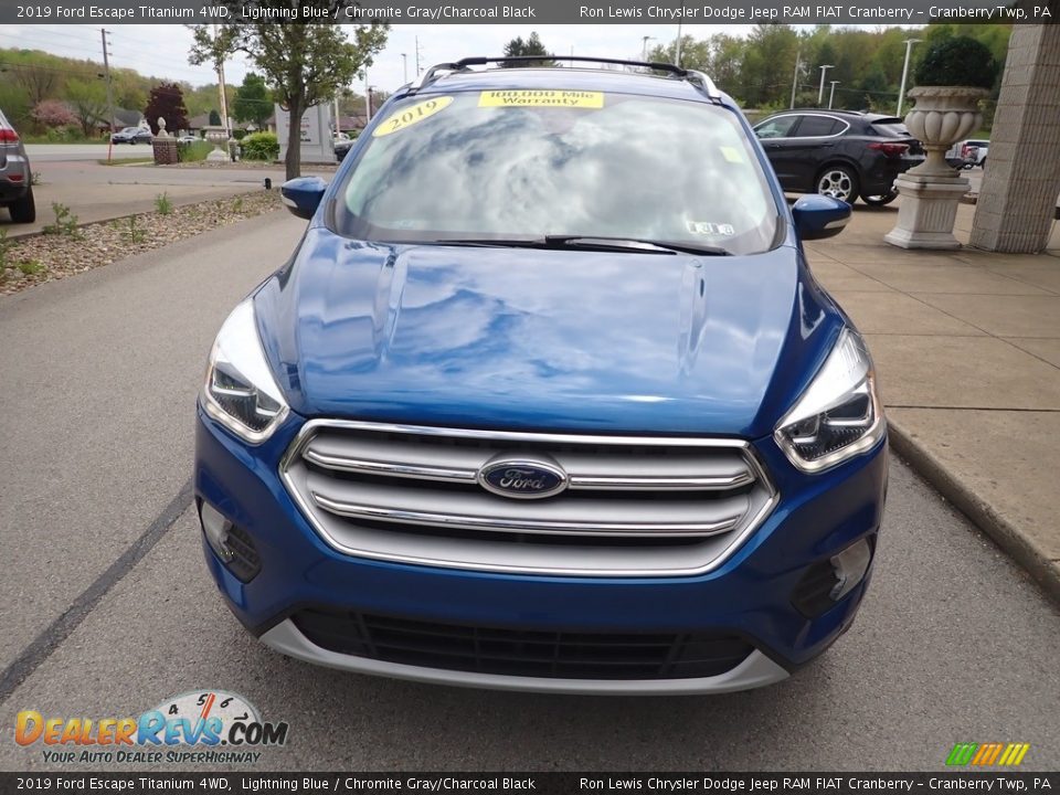 2019 Ford Escape Titanium 4WD Lightning Blue / Chromite Gray/Charcoal Black Photo #3