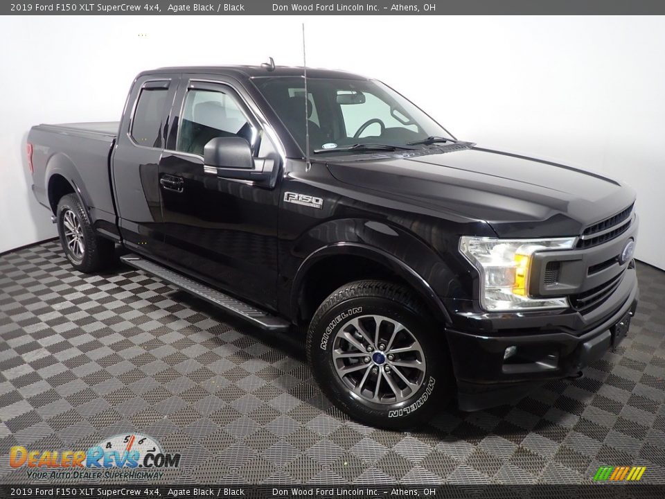 2019 Ford F150 XLT SuperCrew 4x4 Agate Black / Black Photo #4