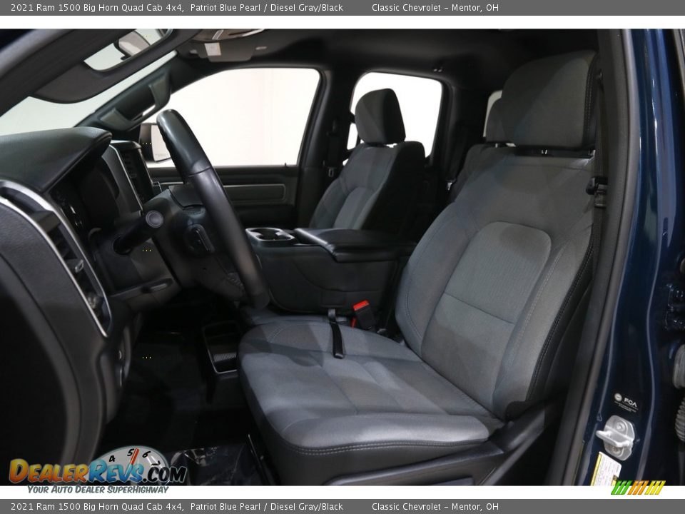 2021 Ram 1500 Big Horn Quad Cab 4x4 Patriot Blue Pearl / Diesel Gray/Black Photo #5